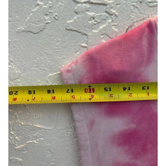Zara Mens Pullover Crew Neck Sleeveless Vest Top Tie Dye Pink Sz M - Picture 4 of 7